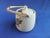 1950s Kutani Ware Bamboo Handled Teapot Hanazume White & Gold Made in Japan For Sale - Image 10 of 10