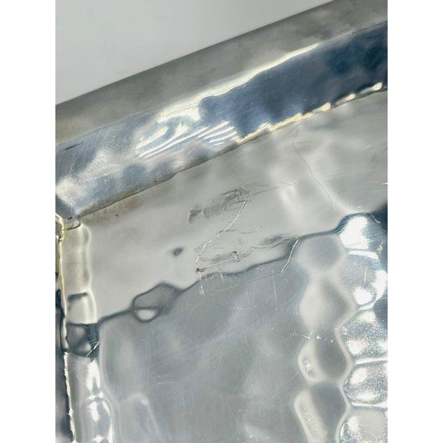 Emilia Castillo Silverplated Butterfly Tray With Stone Inlay, Taxco For Sale - Image 14 of 16