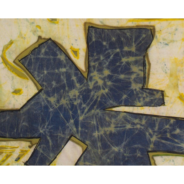 Abstract Batik Wax Painting Signed by Harry Hilson For Sale In Indianapolis - Image 6 of 7