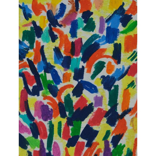 Françoise Galle, Blue Breath, Pastel For Sale - Image 4 of 7