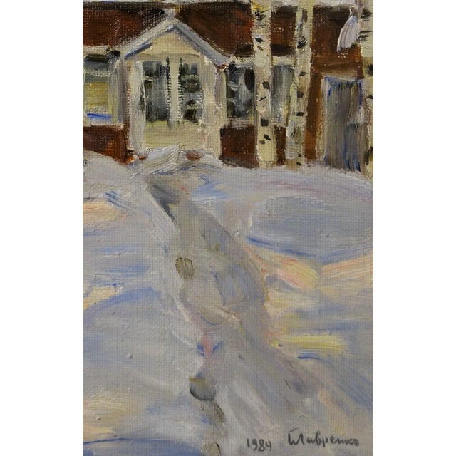 Boris Lavrenko, Red House Snow, 1989 For Sale - Image 4 of 6