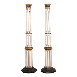 Spanish Tall Pair of Early 20th Century Columns For Sale