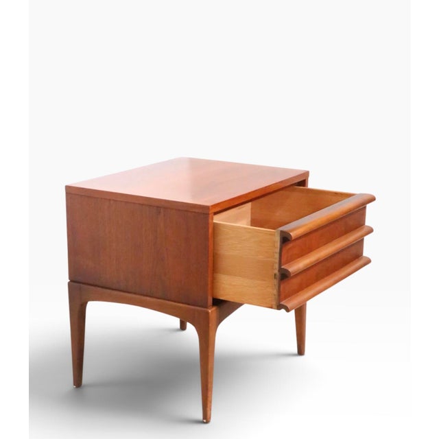 Brown Mid Century Lane Rhythm Night Table by Lane For Sale - Image 8 of 12