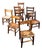 English Children's Chapel Chairs from Harlequin, 1940s, Set of 6 For Sale