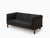 Minimalist Modern Two-Seater Sofa in Walnut and Leather by Julien Renault For Sale - Image 11 of 11