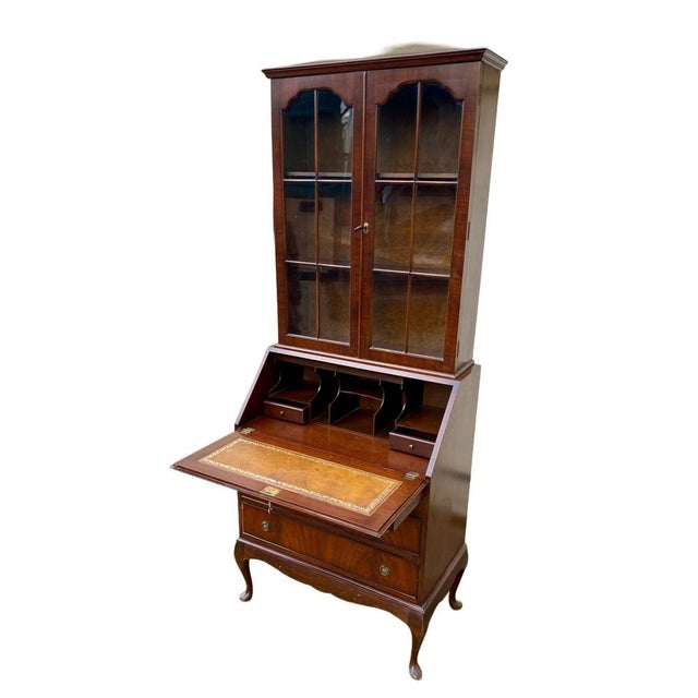 Secretaire in Mahogany, 1890s For Sale - Image 6 of 11