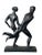Mid-Century Modern Vintage Brutalist Statue of Running Man & Woman Couple Holding Hands - by Austin Productions 1968 For Sale - Image 3 of 12