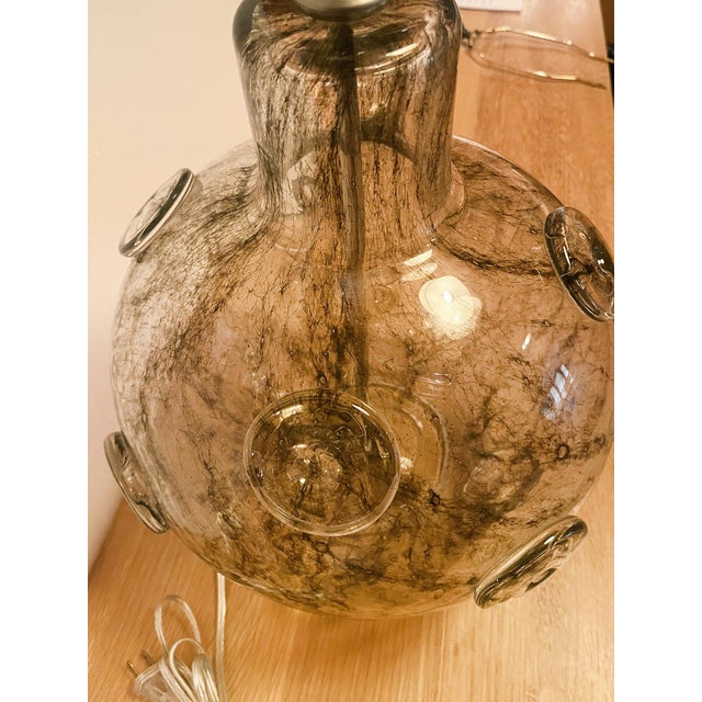 Transparent Barovier & Toso "Crepuscolo" Murano Glass Table Lamp For Sale - Image 8 of 11