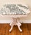 French Provincial Late 20th Century French Provincial Style Pedestal Side Table With Stone Top For Sale - Image 3 of 6