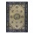 1920s Beige Medallion Greek Key Antique Chinese Peking Knotted Rug 6'2" X 8'8" For Sale