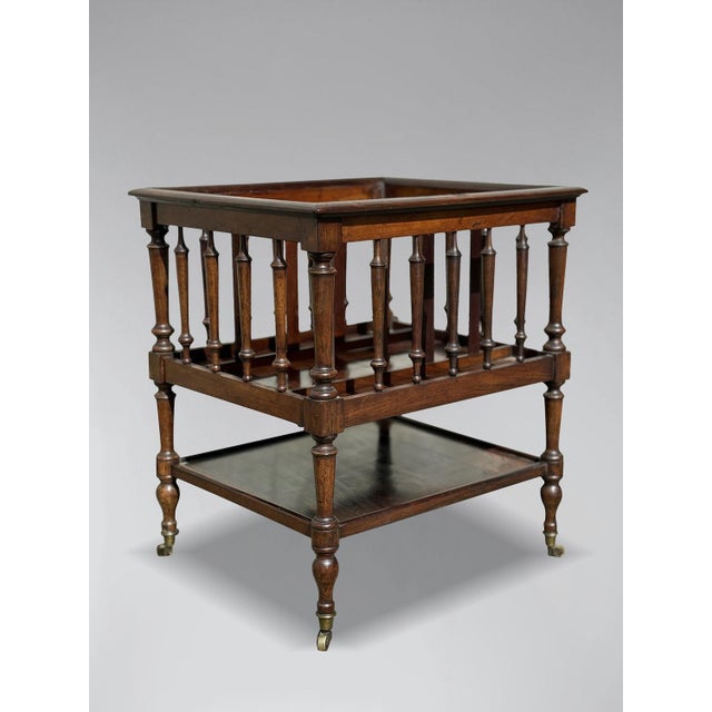 19th Century French Rosewood Canterbury, 1880 For Sale - Image 6 of 7