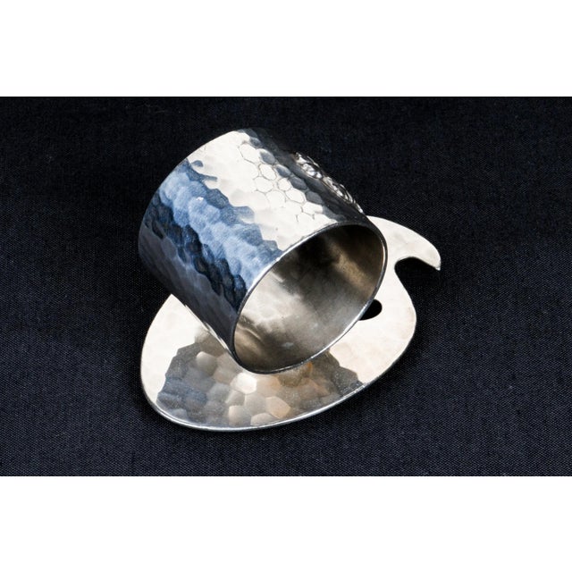 19th Century 19th Century Hammered Rogers & Smith Co. Napkin Ring For Sale - Image 5 of 8