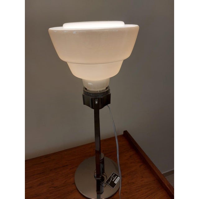 White Glas Table Lamp in Metallic Glass and Chrome by Diesel for Foscarini, 2009 For Sale - Image 8 of 17
