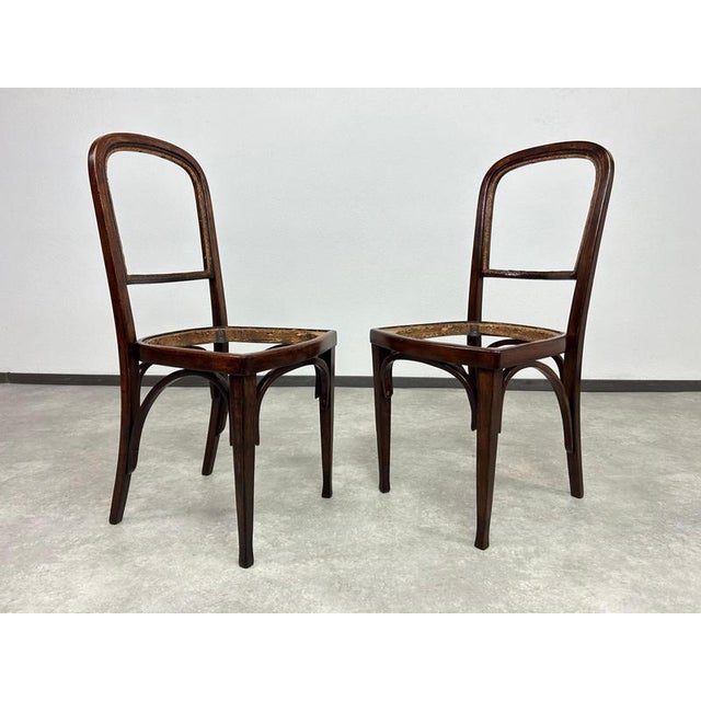 No. 715 Dining Chairs attributed to Gustav Siegel for J&J Kohn, 1920s, Set of 6 For Sale - Image 4 of 15