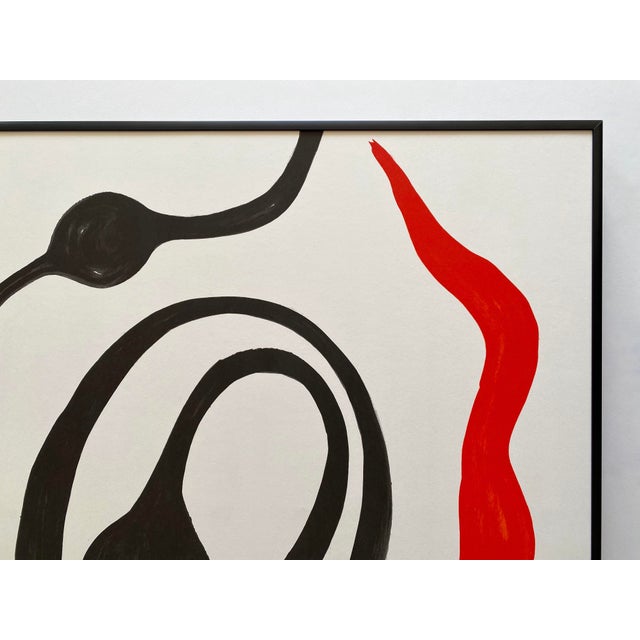 Alexander Calder Vintage 1976 Mid Century Modernist Mourlot Fine Art Lithograph Print Framed Our Unfinished Revolution Poster " Octopus " 1975 For Sale - Image 12 of 18