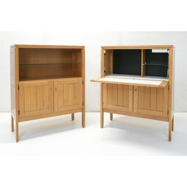 Mid-Century Modern Country Bar and Display Cabinets by Jos de Mey for Van Den Berghe Pauvers, 1970s, Set of 2 For Sale - Image 3 of 15