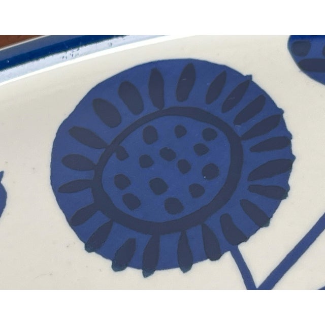 Large Mid-Century Modern German Ceramic Stockholm Series Plate from Melitta, 1960s For Sale - Image 4 of 18