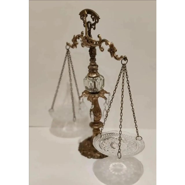 1960s 1960s Hollywood Regency Ornate French Style Decorative Balance Scale For Sale - Image 5 of 9