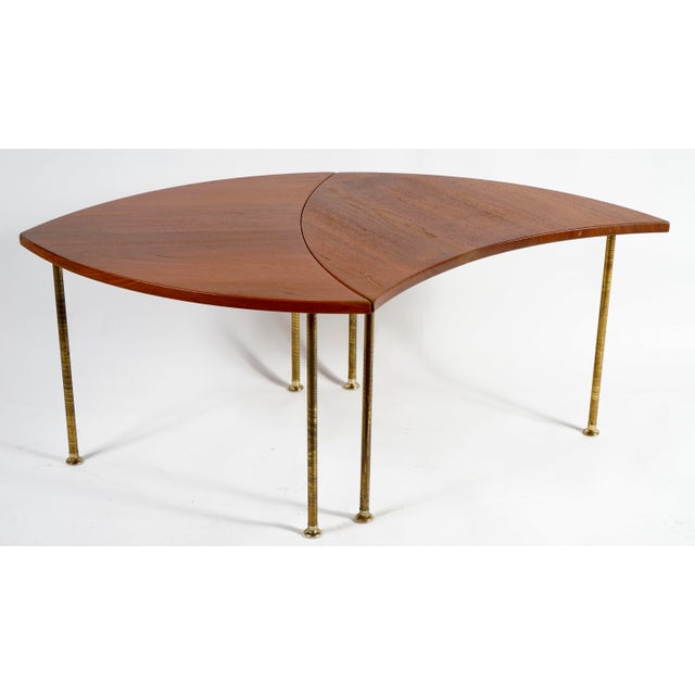 Mid-Century Modern Vintage Peter Hvidt Teak Pinwheel Side Tables for John Stuart 2 Each For Sale - Image 3 of 8