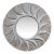 Mid-Century Modern Style Carved Swirl Sunburst Wall Mirror For Sale