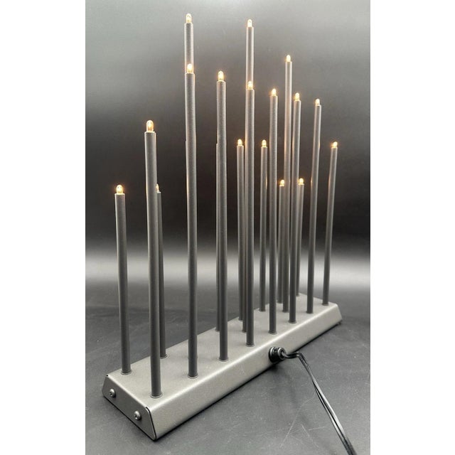 Gray Vintage Swedish Svenska Danish Modernist Electric Light Elflugan Gray Metal For Sale - Image 8 of 17