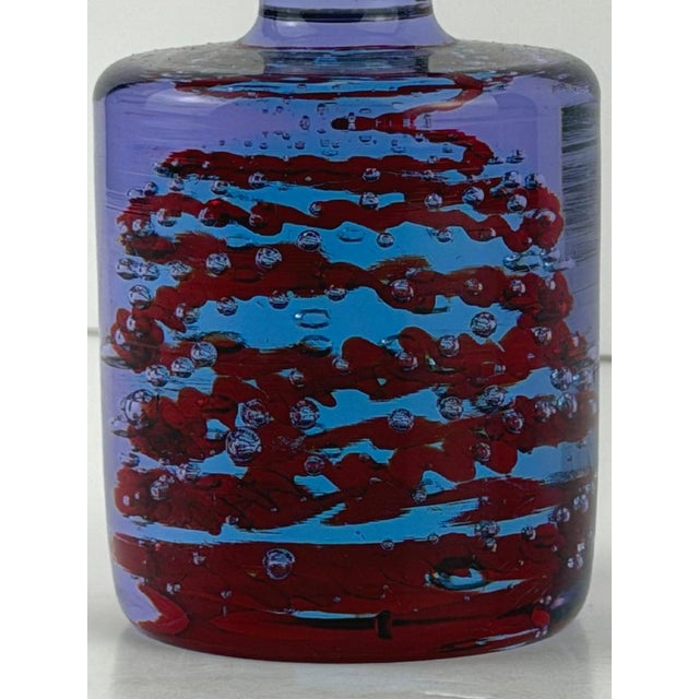 1960s Neodymium Sommerso Murano Glass Paperweight from Fratelli Toso, Italy, 1960s For Sale - Image 5 of 10