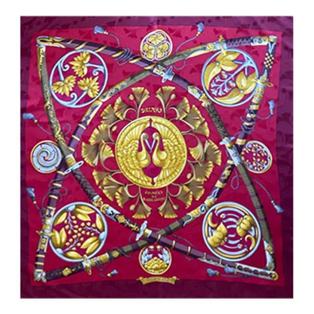 Hermès Scarf “Daïmyo” 1991 For Sale