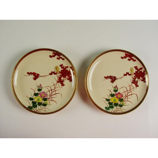 Japanese Satsuma Plates Pair Chairish