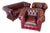 Leather Chesterfield Sofa and Club Chairs, Set of 3 For Sale