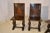 Victorian 19th Century Set of 4 English Oak Parquetry Chairs For Sale - Image 3 of 12