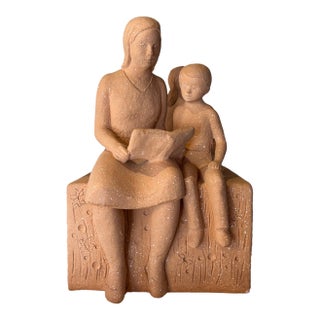 1980s Marilyn Fox Terracotta Sculpture For Sale