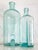 Pair of Antique Aqua Glass Medical Snake Oil Apothecary Bottles From Ny and Nj For Sale - Image 17 of 18