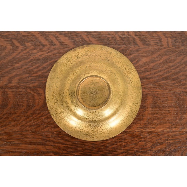 Tiffany Studios New York Bronze Doré Plate or Shallow Bowl For Sale - Image 9 of 12