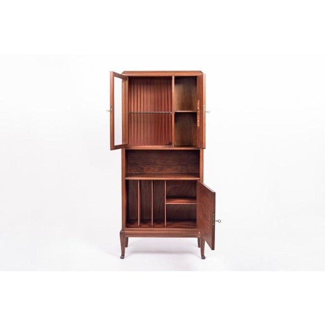 Louis Majorelle Antique Art Nouveau Inlaid Wooden Cabinet by Majorelle, France, Signed For Sale - Image 4 of 16