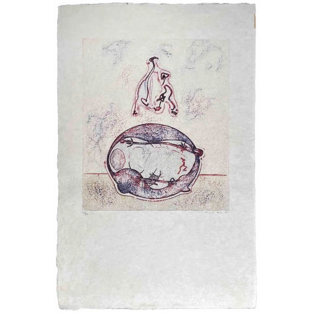 Après moi is an artwork reazlized by Max Ernst as deluxe edition for the Art Magazine XXème Siècle. Lithograph on japanese...