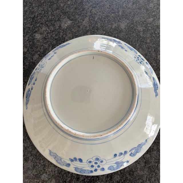 Ceramic Antique Imari Charger Large 15” For Sale - Image 7 of 10