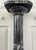 Vintage 1950s Italian Black Marble W/White Veins 38" Pedestal Columnar Stand For Sale - Image 10 of 12