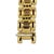 Contemporary Estate 18k Yellow Gold Pyramid Link 16mm Wide Bracelet France For Sale - Image 3 of 5