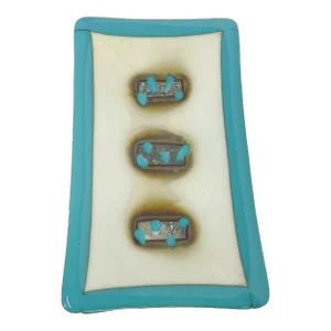 1960s Italian Art Glass Abstract Blue Dish Style a v Mazzega