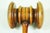 Victorian Late Victorian English Gavel and Block With Sterling Silver Label For Sale - Image 3 of 9