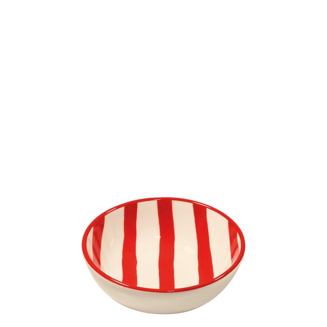 Contemporary Lido Small Bowl Set of 4 - Red For Sale - Image 3 of 3