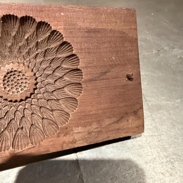 Antique Japanese Kashigata Wooden Mold Vintage Wagashi Sweets For Sale In San Diego - Image 6 of 7