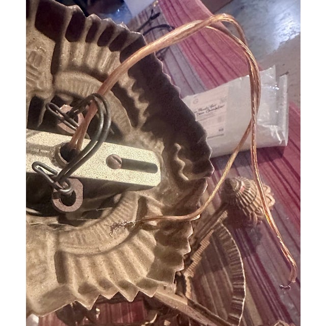 1930s Art Deco Skyscraper Slip Shade Chandelier For Sale - Image 12 of 16