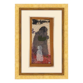 Charles Higgins / Pic, Überraschung (Surprise), 1964, Oil on Paper Laid on Card, Framed For Sale