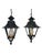 Pair of English Style Verdigris Lantern Chandeliers. Clear glass on the outside with frosted globe on the inside H: 25" W:...