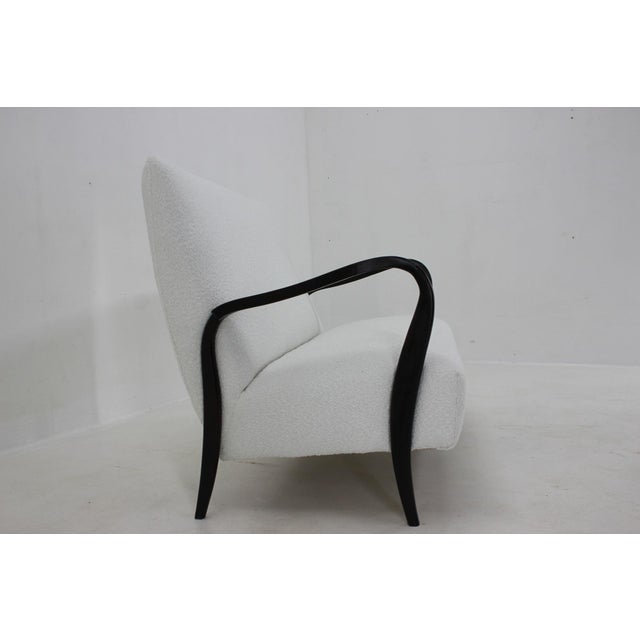 White Italian 2-Seat Sofa in Bouclé, 1960s For Sale - Image 8 of 16