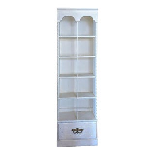 Tall Slender Shelving in the Style of Shabby Chic French Detailing For Sale