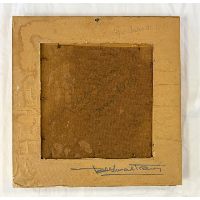 Original Signed Industrial Cityscape Painting on Board C1976 For Sale - Image 12 of 12