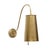 Metal Regina Andrew Hattie Sconce, Natural Brass For Sale - Image 7 of 7