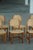 An incredible set of 8 dining chairs in oak, seat & back reupholstered in an organic hessian, adding a touch of rustic...